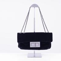 Chanel Black Velvet Mademoiselle Turn-Lock Flap Bag - Sold for $3,840 on 10-11-2026 (Lot 669).jpg